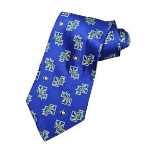 Valentino Cravatte New Men's Tie 100% Silk Italian Made Printed Long Necktie